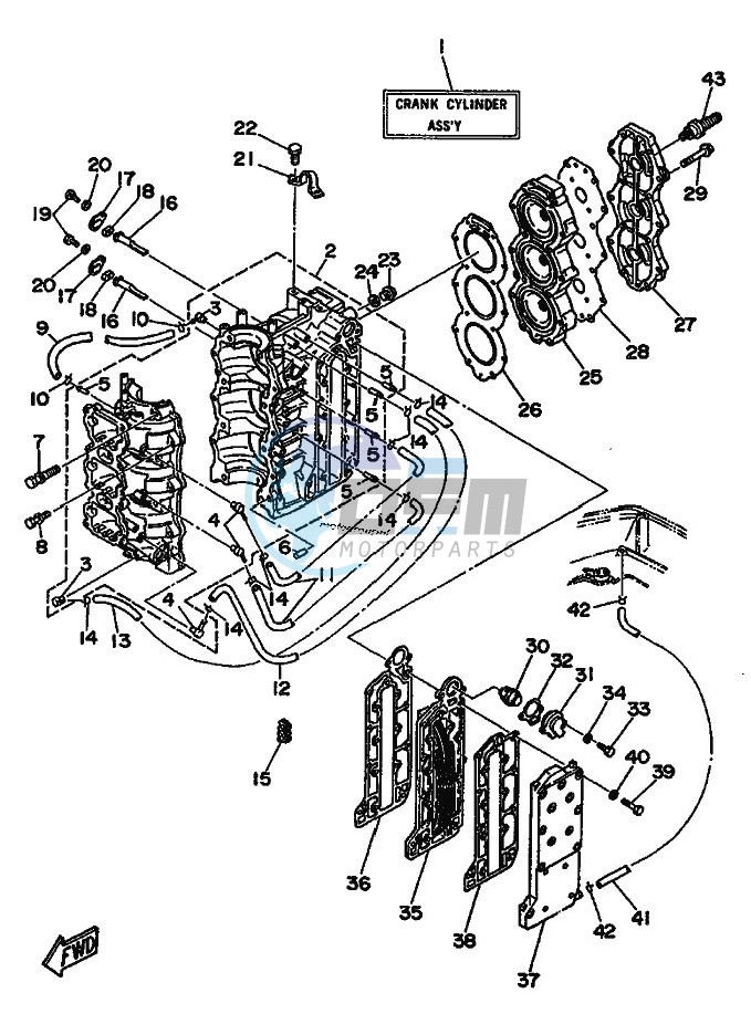 CYLINDER--CRANKCASE