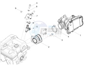 RS 125 REPLICA 4T E4 ABS (EMEA) drawing Throttle body