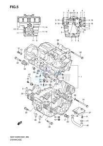 GSX1400 (E2) drawing CRANKCASE