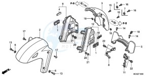 GL18009 BR / AB - (BR / AB) drawing FRONT FENDER