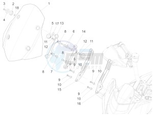 ETV 1200 Caponord Carabinieri drawing Windshield