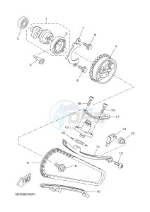 MT125A MT-125 ABS (BR34 BR34 BR34 BR34 BR34) drawing CAMSHAFT & CHAIN