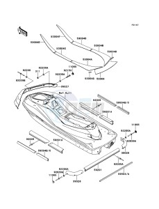 JET SKI ULTRA 260X JT1500E9F EU drawing Pads