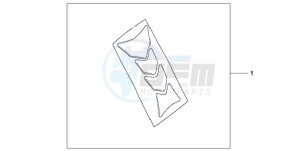 CBR1000RA9 BR / ABS MME drawing TANK PAD HRC LOGO