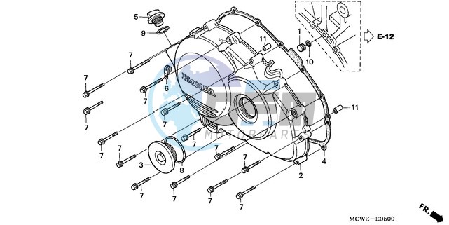 RIGHT CRANKCASE COVER