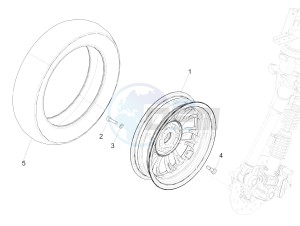 SPRINT 125 4T 3V IGET E2 ABS (APAC) drawing Front wheel