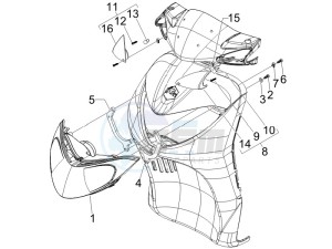 Liberty 200 4t Sport e3 drawing Head lamp - Turn signal lamps