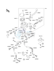 VN 750 A [VULCAN 750] (A20-A21) [VULCAN 750] drawing FRONT MASTER CYLINDER