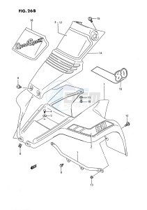 LT80 (P28) drawing FRONT FENDER (MODEL M N P R)