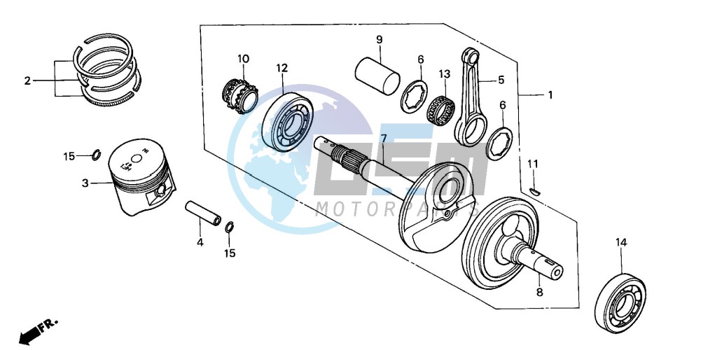 CRANKCASE/PISTON