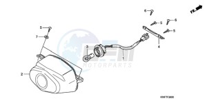 CBF125MA France - (F) drawing TAILLIGHT