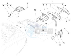 S 125 4T 3V IGET NOABS E3 (APAC) drawing Rear headlamps - Turn signal lamps