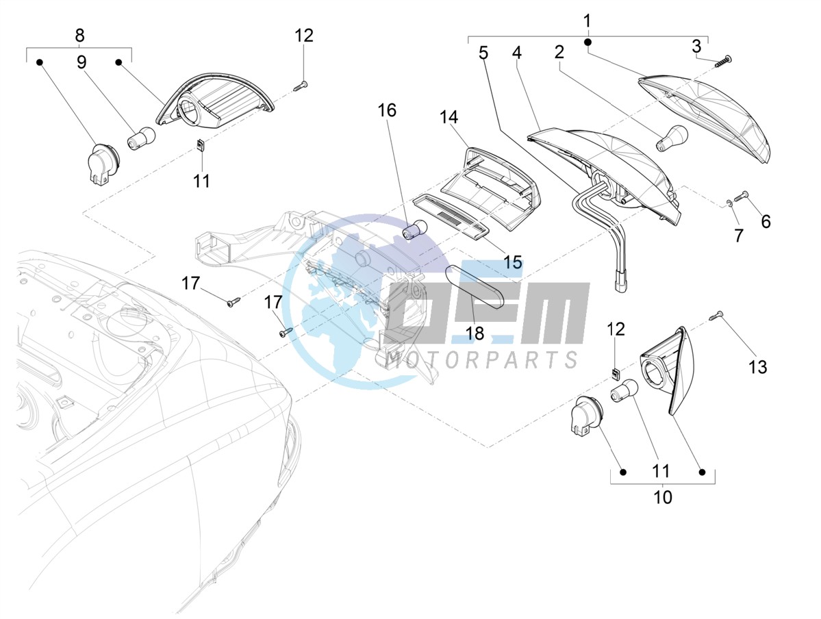 Rear headlamps - Turn signal lamps