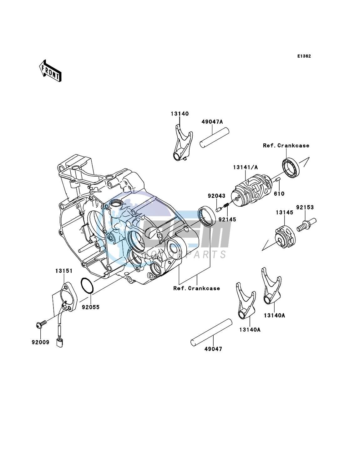 Gear Change Drum/Shift Fork(s)