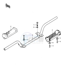 KLT 250 P [POLICE] (P1) [POLICE] drawing FOOTRESTS