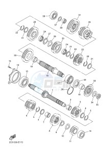 YZF-R6 R6 600 (1JSX) drawing TRANSMISSION