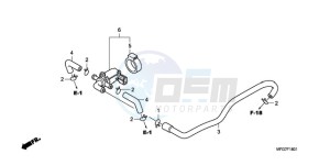 CB600FA39 France - (F / ABS CMF ST 25K) drawing AIR INJECTION CONTROL VALVE