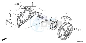 SH125C drawing REAR WHEEL/SWINGARM