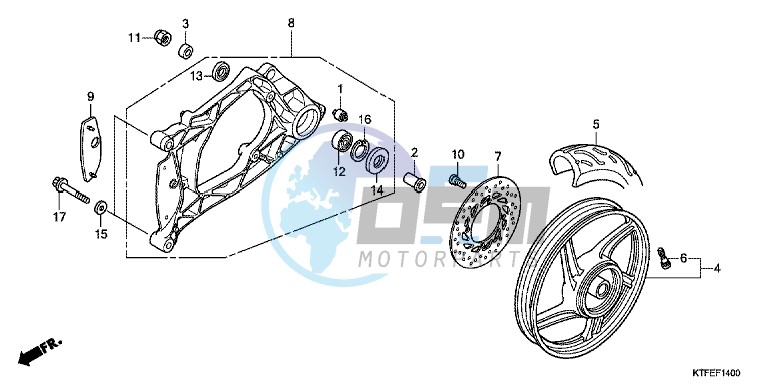 REAR WHEEL/SWINGARM