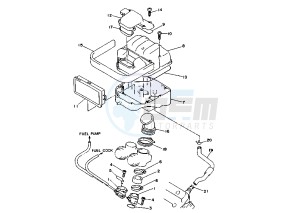 TRX 850 drawing INTAKE