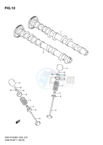 GSX-R1000 (E2) drawing CAM SHAFT - VALVE