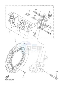 WR450F (1DX9 1DX6 1DX8 1DX7) drawing FRONT BRAKE CALIPER