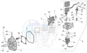 SR R and R Factory 50 IE-Carb drawing Cylinder head - carburettor