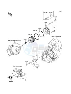 KLX450R KLX450ACF EU drawing Oil Filter