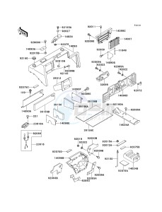 KAF 620 B [MULE 2520 TURF] (B6) [MULE 2520 TURF] drawing FRAME FITTINGS -- COVER- -