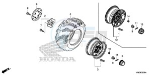 TRX500FA6H Europe Direct - (ED) drawing FRONT WHEEL