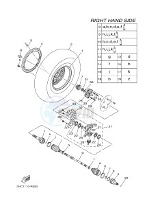 YXZ1000ES YXZ10YPSG YXZ1000R EPS SPECIAL EDITION (2HC1) drawing FRONT WHEEL 2