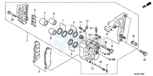 GL18009 E / MKH drawing REAR BRAKE CALIPER