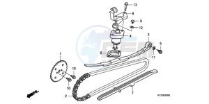 PES1509 Europe Direct - (ED / 2ED) drawing CAM CHAIN/TENSIONER