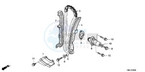 TRX500FPAC drawing CAM CHAIN/ TENSIONER