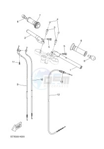 YZF-R125A YZF-R125 ABS R125 (BR61 BR61 BR61 BR61) drawing STEERING HANDLE & CABLE