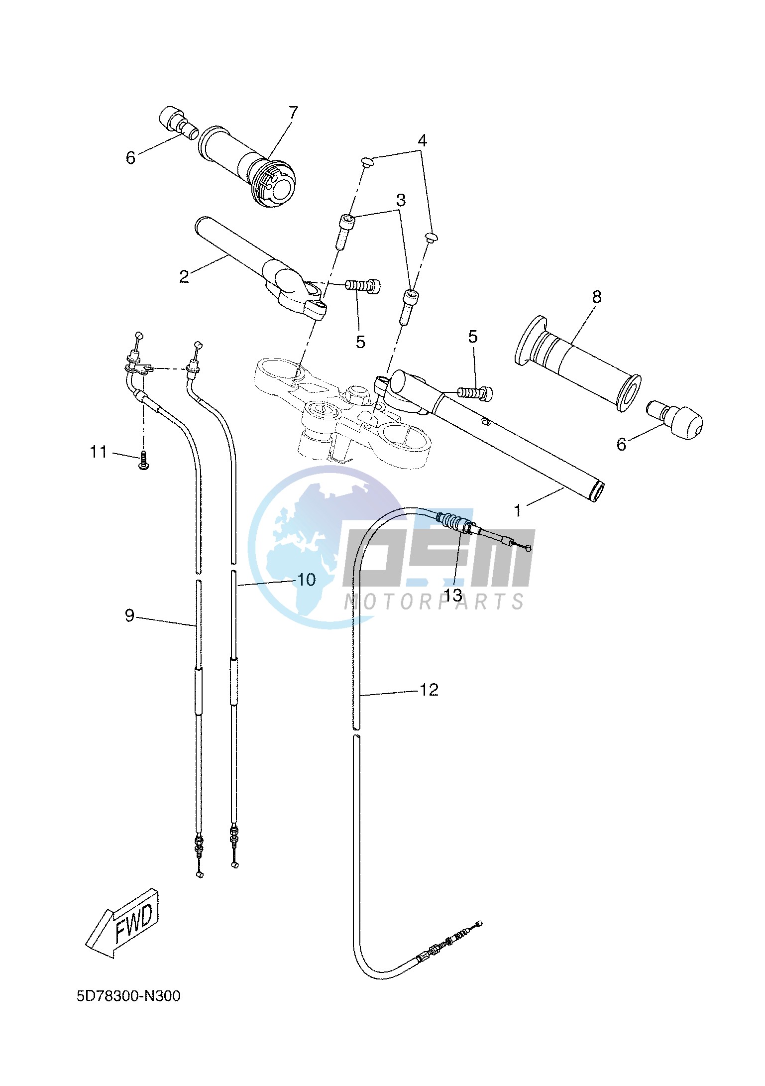 STEERING HANDLE & CABLE