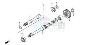 TRX350TM RANCHER drawing FINAL SHAFT