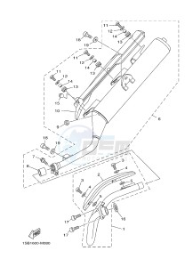 XTZ125E (1SB1) drawing EXHAUST