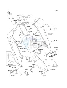 AN 110 D (D2-D3) drawing LEG SHIELD_CHAIN COVER