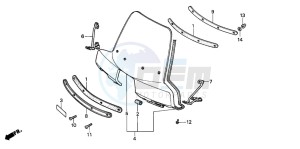 SH75D drawing WIND SCREEN