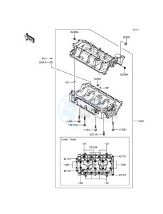 JET SKI ULTRA LX JT1500KGF EU drawing Crankcase