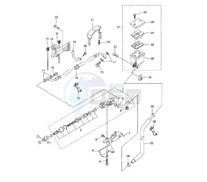 XVS A MIDNIGHT STAR 1300 drawing REAR MASTER CYLINDER