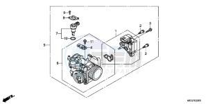 VT750C2BC drawing THROTTLE BODY