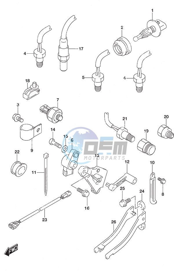 Sensor w/Transom (L)