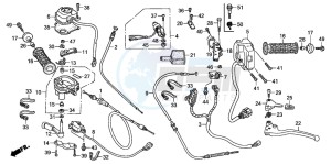 TRX400FA FOURTRAX AT drawing CABLE/SWITCH