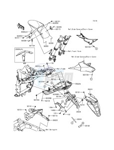 Z800 ABS ZR800DGF UF (UK FA) XX (EU ME A(FRICA) drawing Fenders