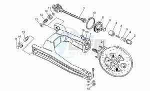 V 75 750 PA Vecchio Tipo PA Vecchio Tipo drawing Swing arm