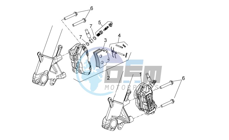 Front brake caliper