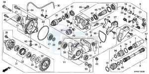 TRX420FEC drawing FRONT FINAL GEAR