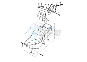 XV VIRAGO 750 drawing SEAT